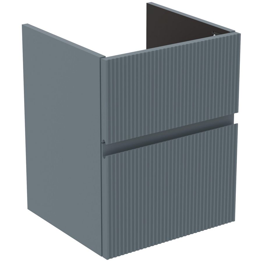Wastafelmeubel 430x402x540mm matt ashblue 2 laden Finesse