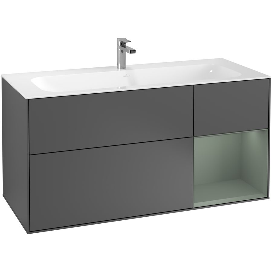 Wastafelonderkast Finion 1196x591x498mm Antr. Matt Lacquer G070GMGK