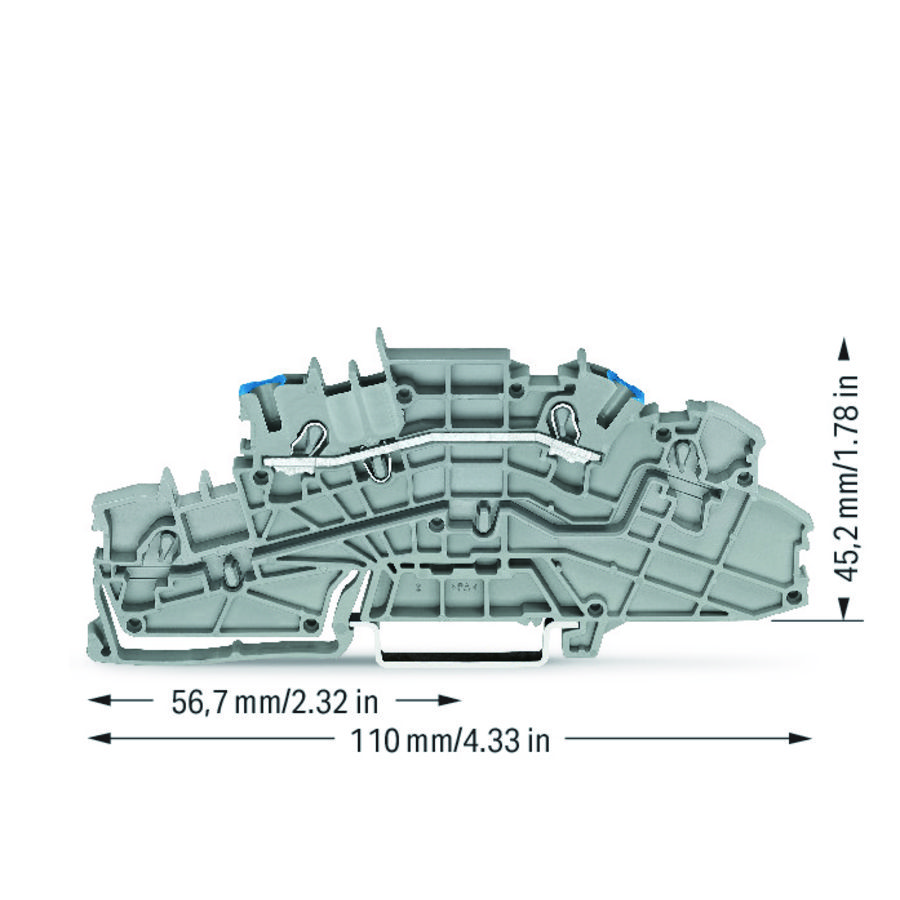 Etage installatieklem bedieningsopening 2,5mm² 6651 VVE=50