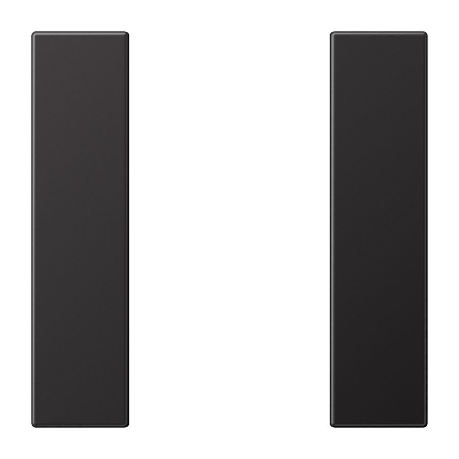 Tastafdekking compleet 1-voudig LS-Dark KNX