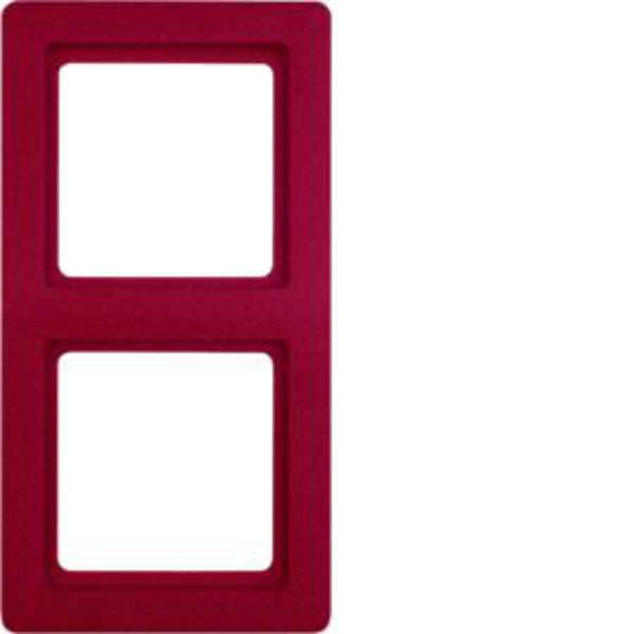 Afdekraam 2-v berker Q.1 rood soft-finish