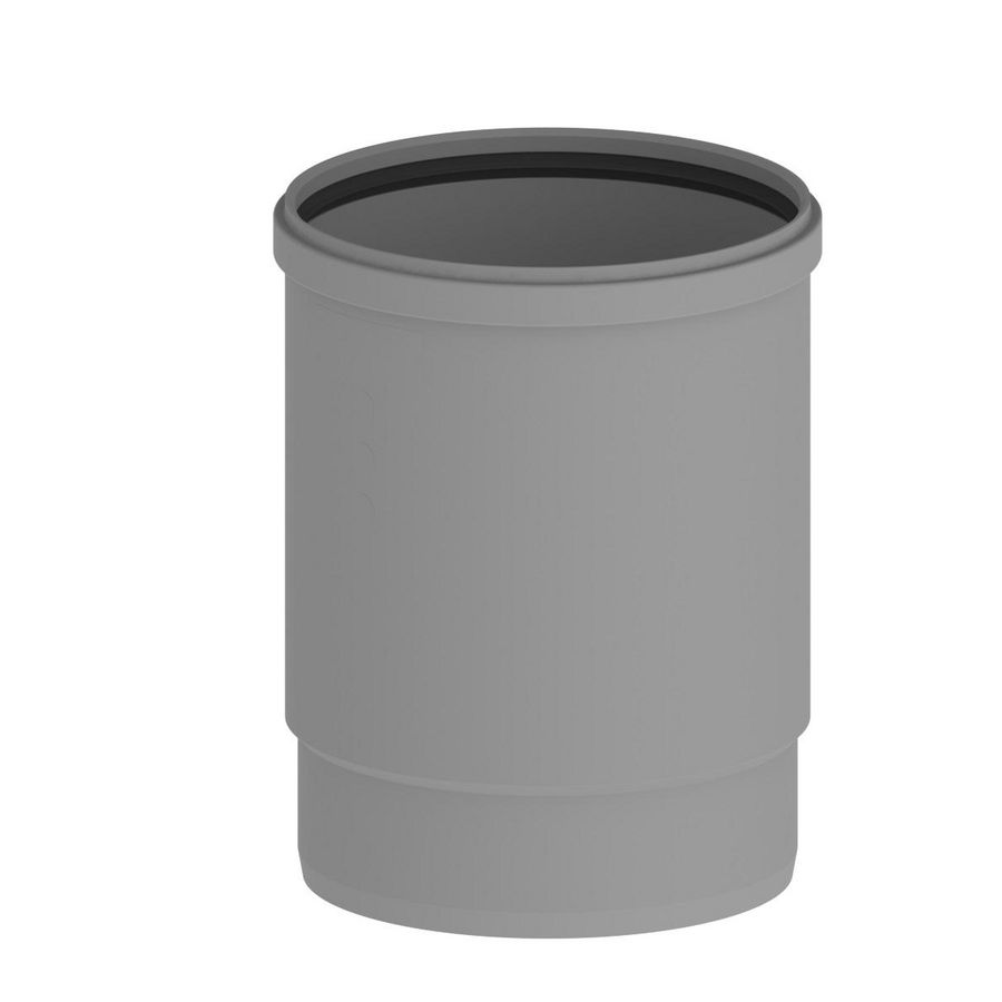 Verlengpijp Twinline PP 130mm L=295-415mm grijs VVE=3