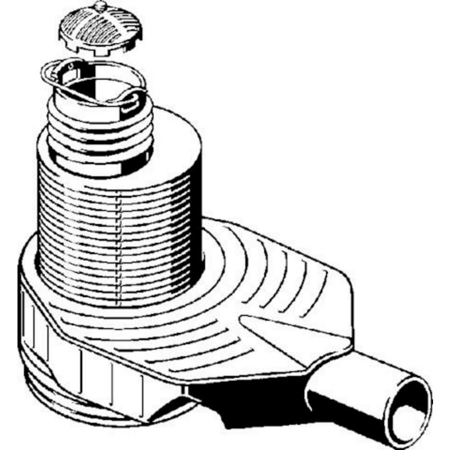 Afvoergarnitur DN50 kunststof/grijs 49272-659035
