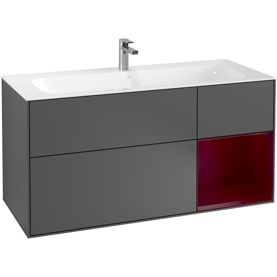 Wastafelonderkast Finion 1196x591x498mm Antr. Matt Lacquer G070HBGK