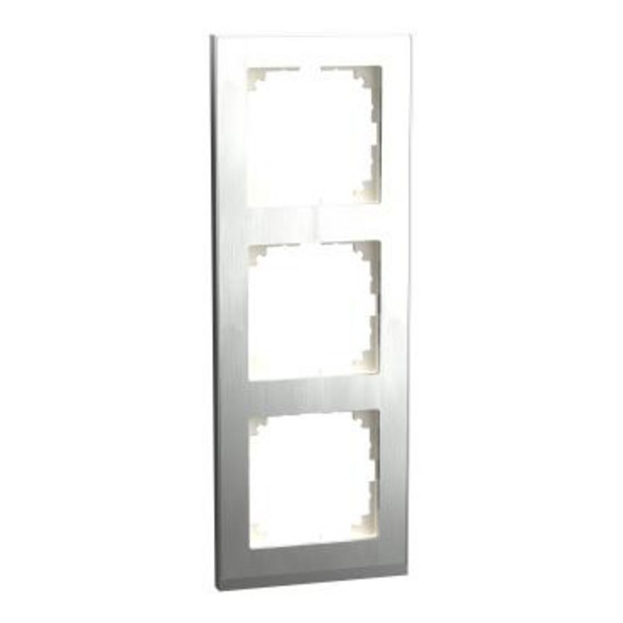 Afdekraam M-Pure Decor 3-voudig Metaal Edelstaal/A Systeem M