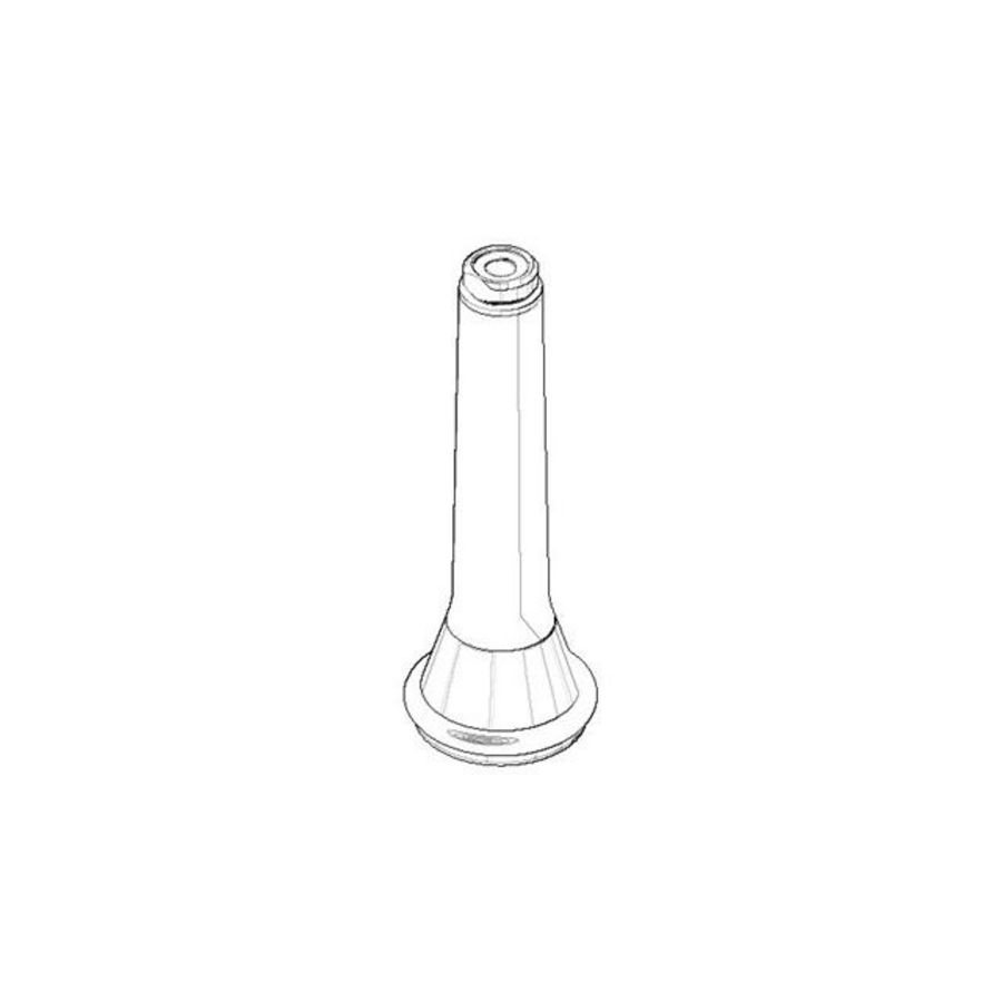 Spoeldouche 53x156mm Platina geborsteld 04121109700-06