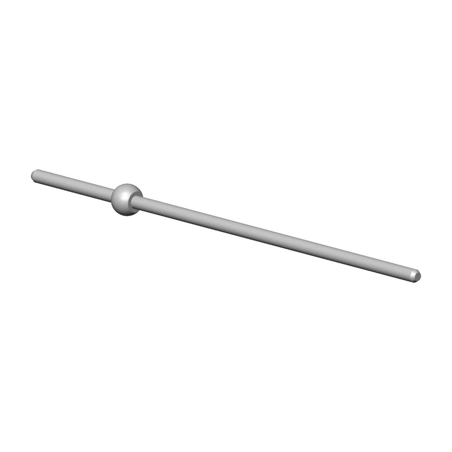 Kogelstang 5x200mm Dark Chrome