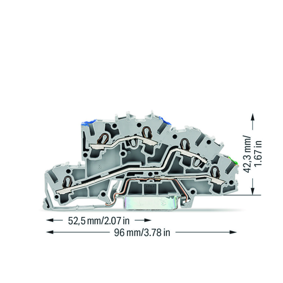 Etage installatieklem bedieningsopening 2,5mm² 7646 VVE=50