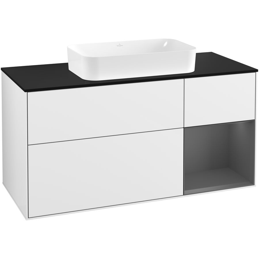 Wastafelonderkast Finion 1200x603x501mm G.White.L G302GKGF