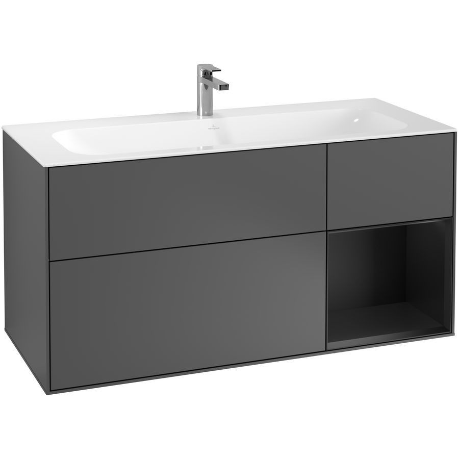Wastafelonderkast Finion 1196x591x498mm Antr. Matt Lacquer G070PDGK
