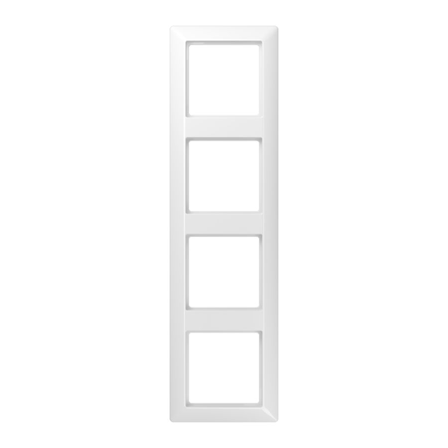 Afdekraam universeel slagvast alp.wit 4-voudig AS