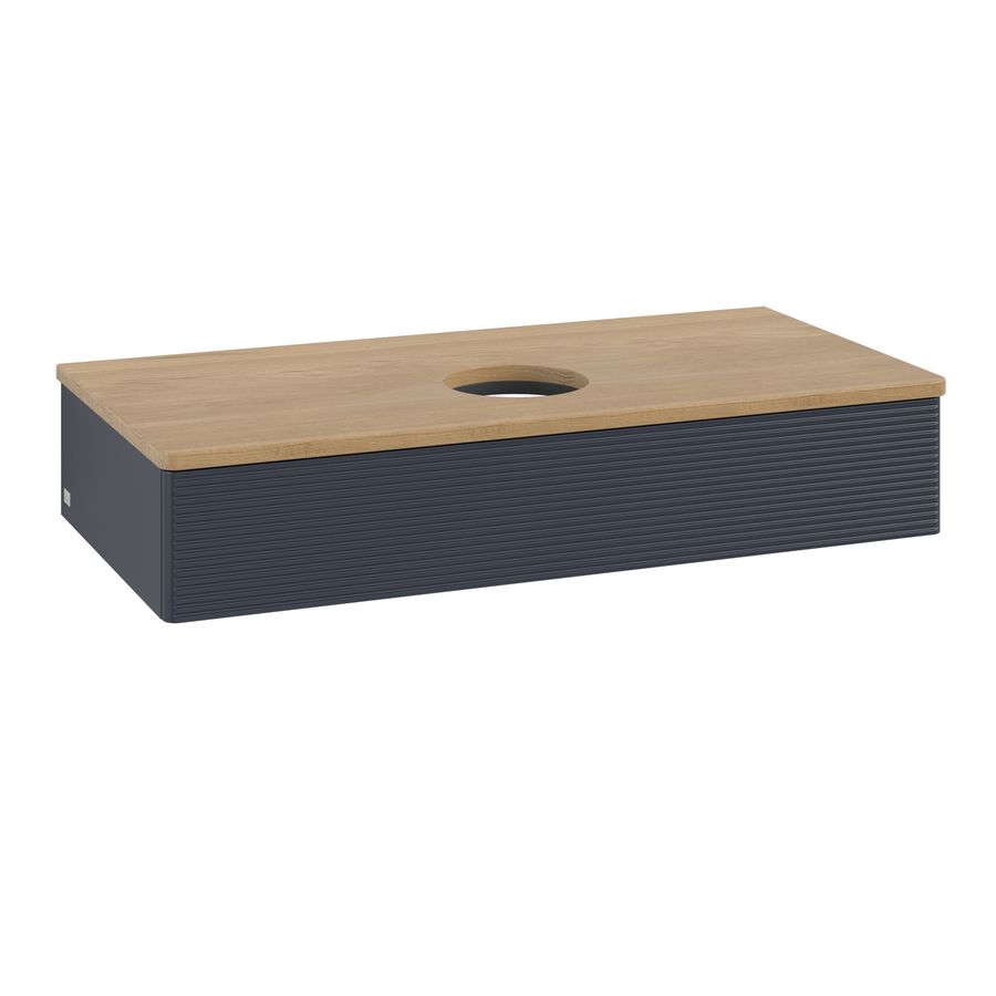 Wastafelonderkast Antao 1000x190x500mm Mid.Blue Matt Lacquer K09111HG