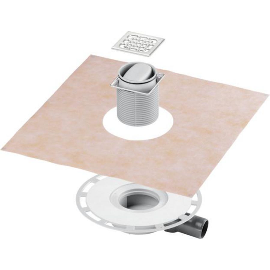 Badkamerafvoer DN50 kunststof/grijs 49364-617288