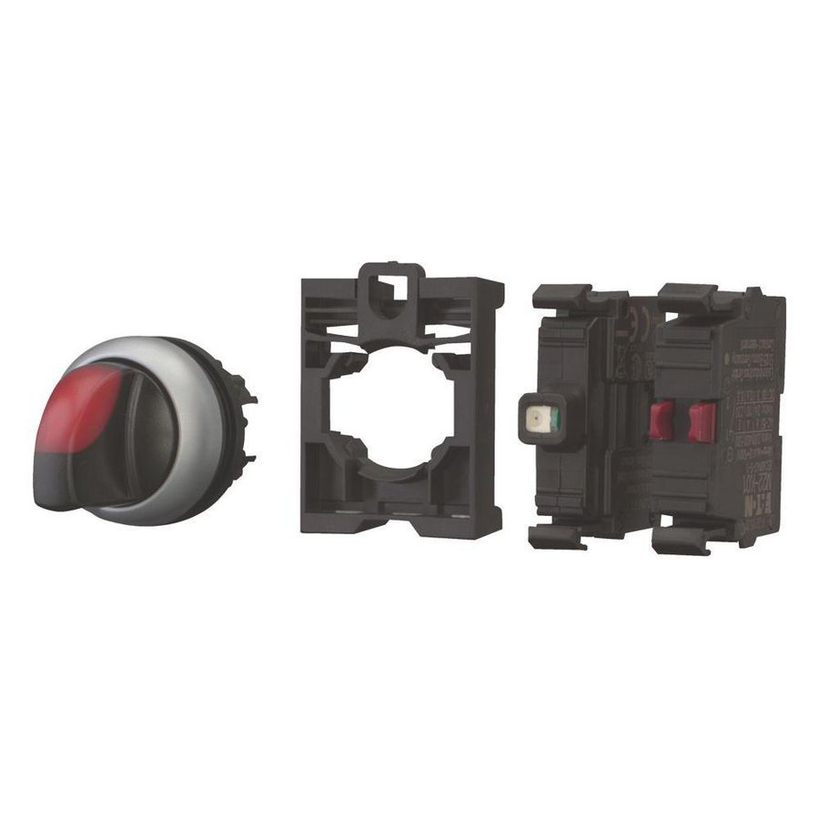 Signaalkeuzeschakelaar 2 standen rood vast compleet