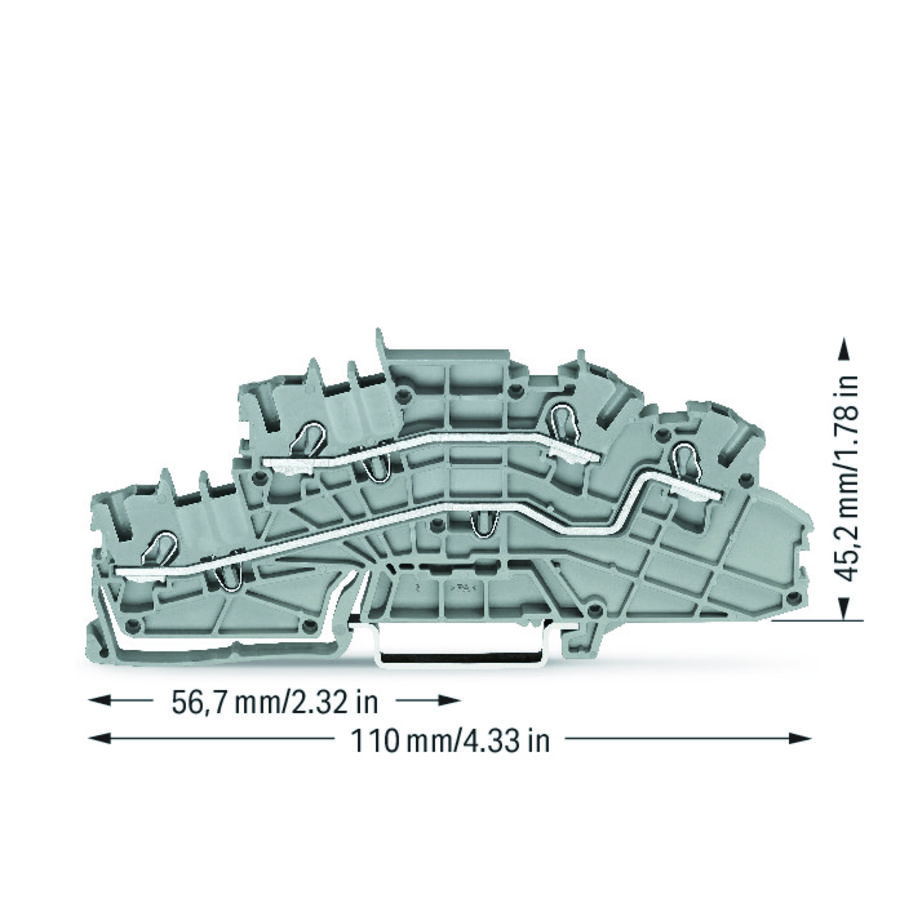 Etage installatieklem bedieningsopening 2,5mm² 6642 VVE=50