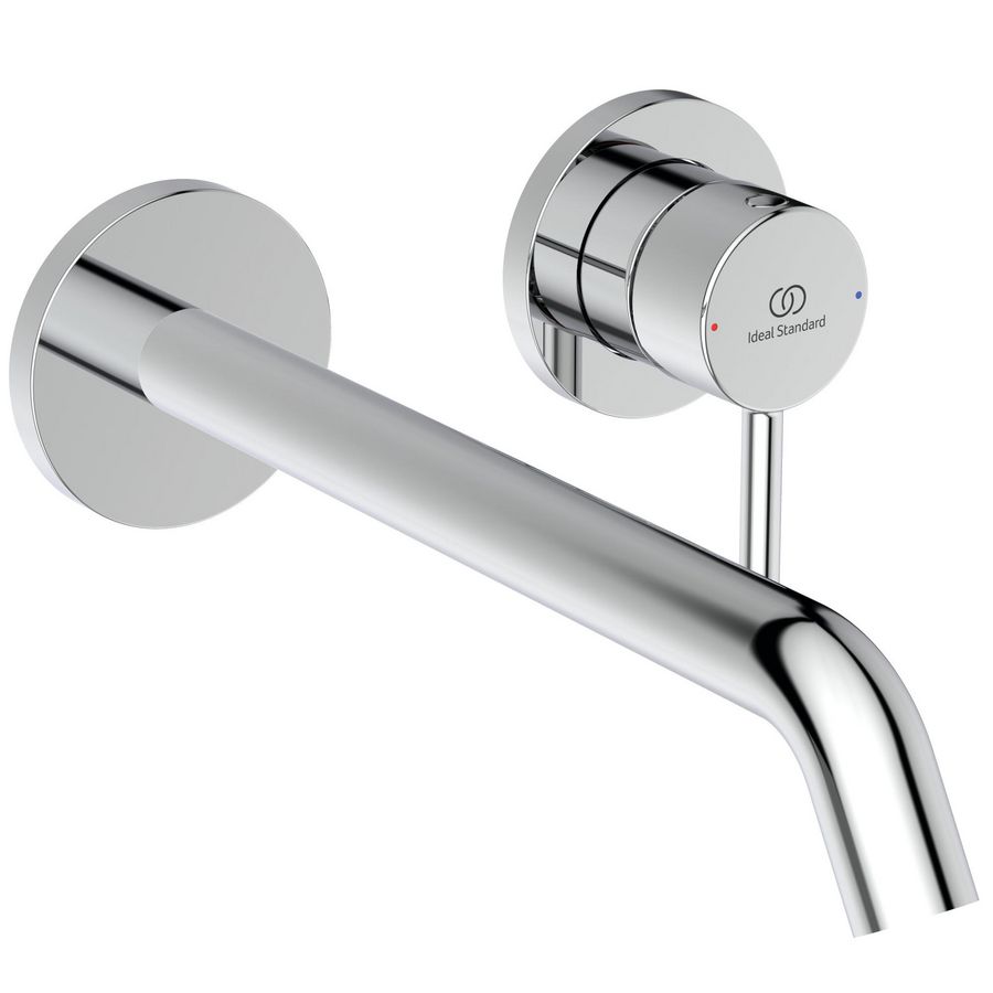 Wandmengkraan m. uitloop 220mm opbouwdelen chroom ceraline nuovo
