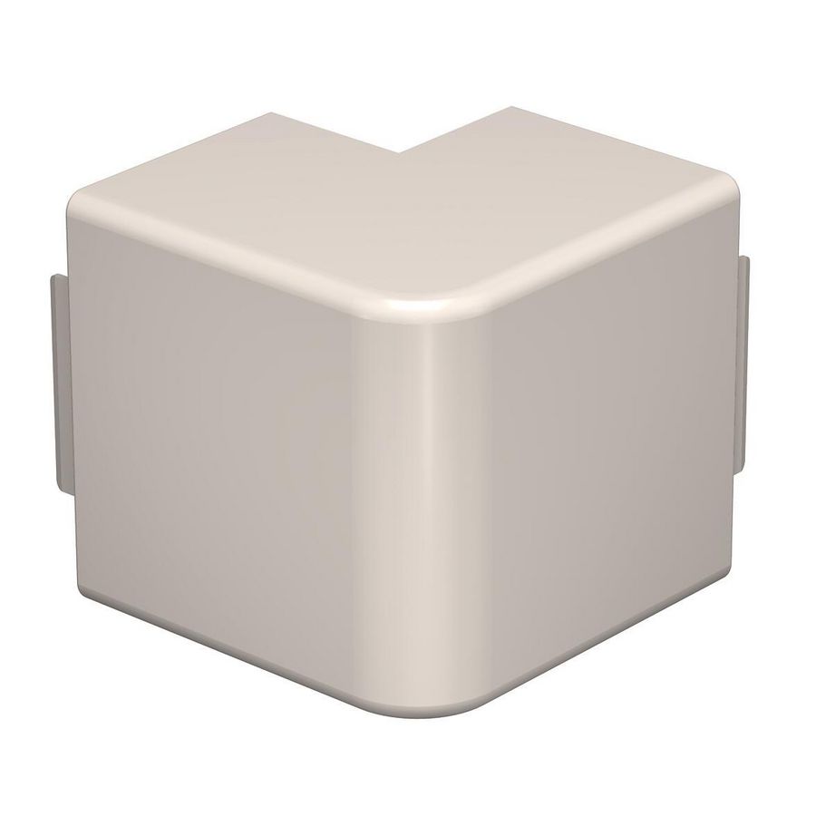 Buitenhoek 60x90mm polyvinylchlorid creme wit 9001 VVE=2