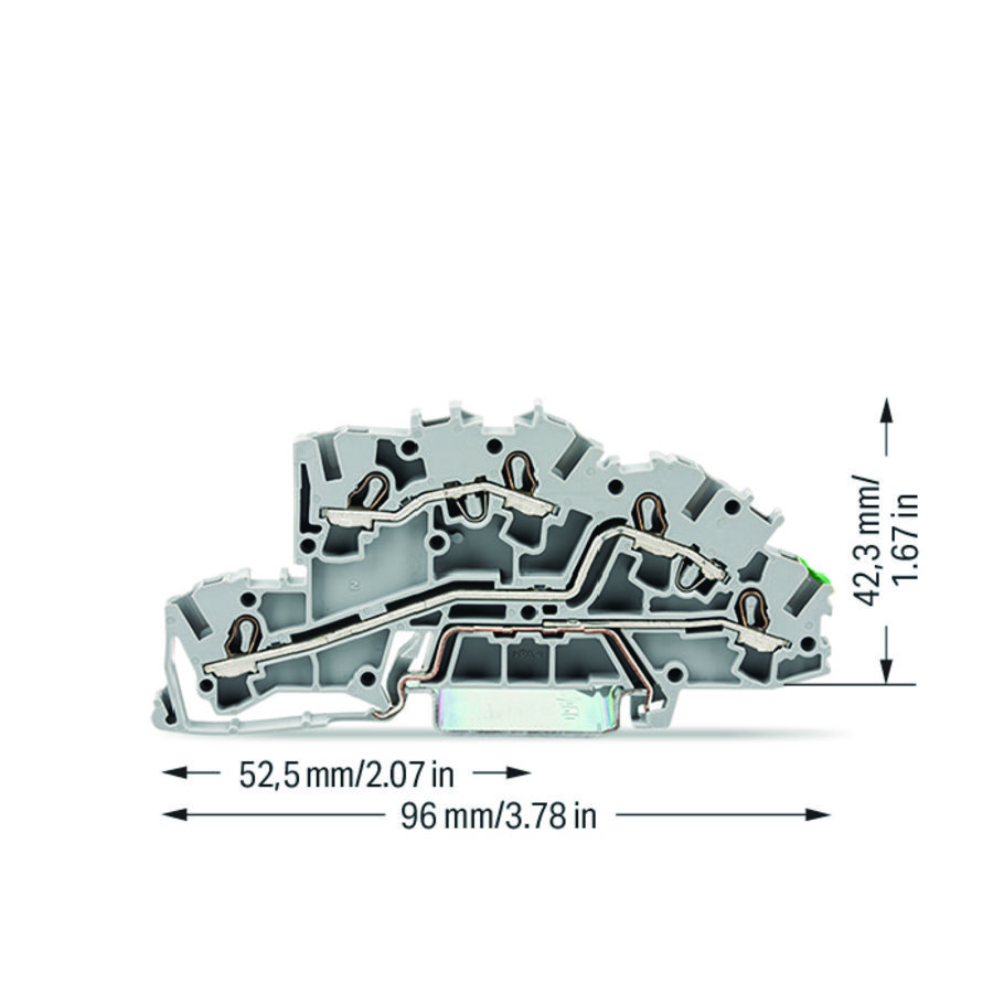 Etage installatieklem bedieningsopening 2,5mm² 7645 VVE=50