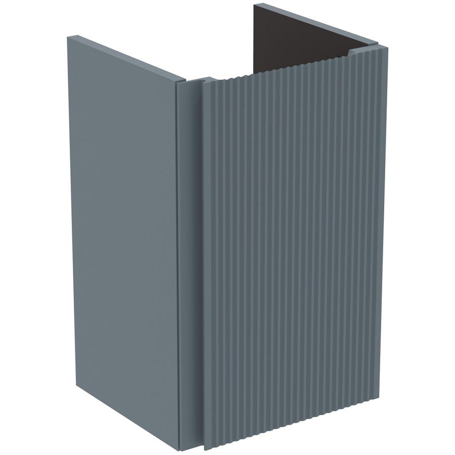 Wastafelmeubel 350x306x550mm matt ashblue 1 deur Finesse E3403UQ