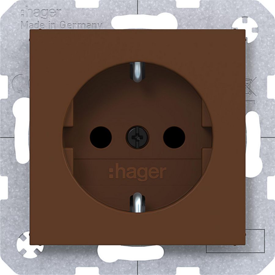 SCHUKO-wandcontactdoos Safety Plus steekklemmen A.x/C.x turf mat