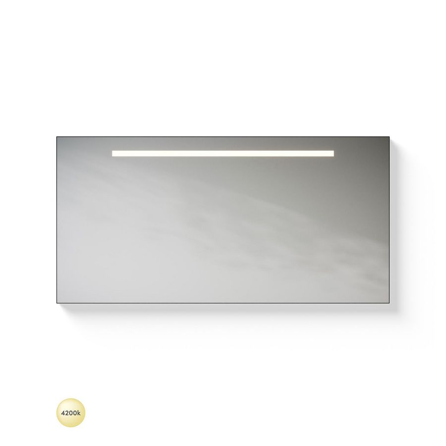 Black-Line spiegel 1200x600mm m. Led verlichting+bewegingssensor