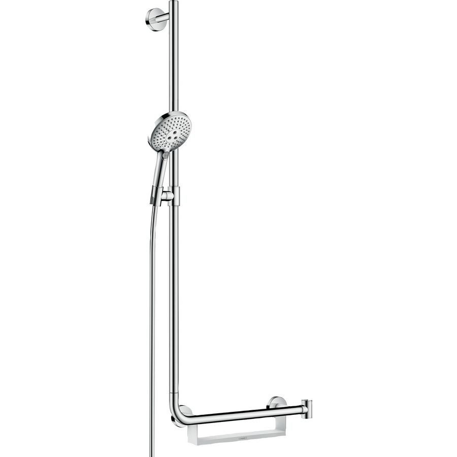 Raind. Select S120 glijstangset 1100mm chroom LI met handd/plan.