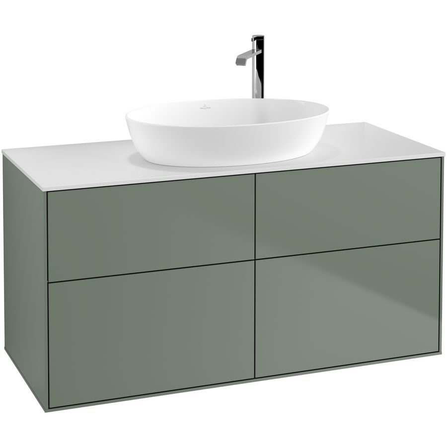 Wastafelonderkast Finion 1200x603x501mm Olive Matt Lacquer F91100GM