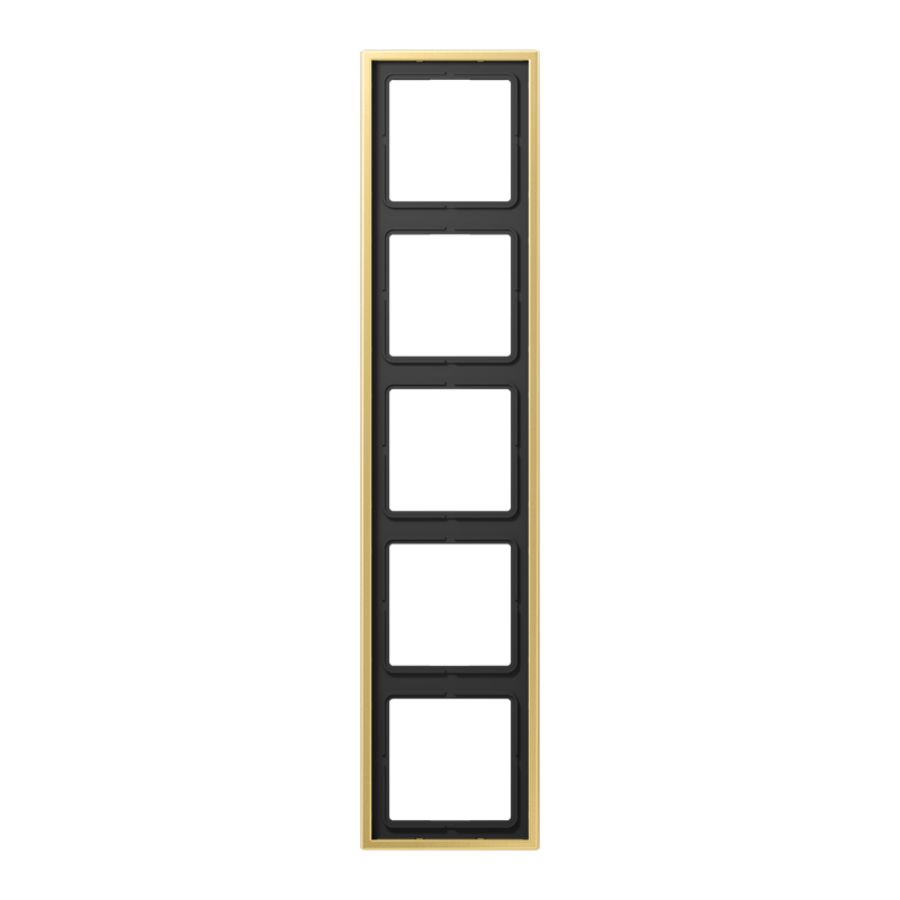 Afdekraam 5-voudig LS messing klassiek