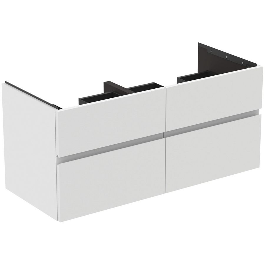 Wastafelmeubel 1200x505x550mm matt white 4 laden Finesse
