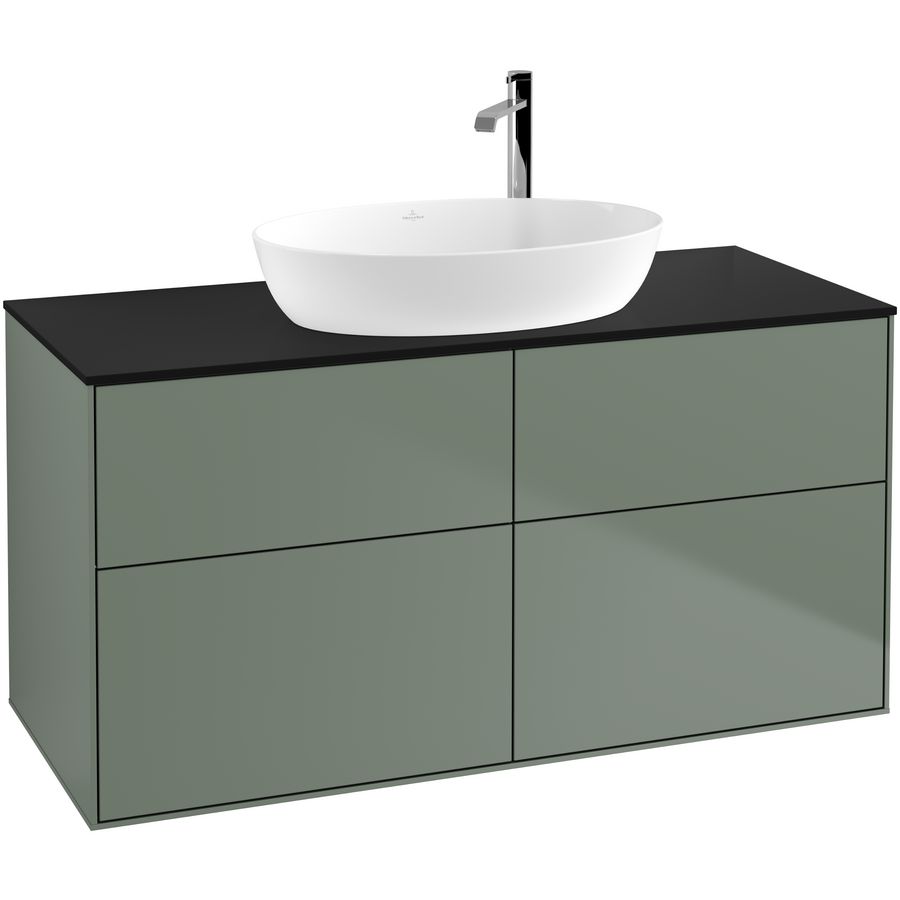 Wastafelonderkast Finion 1200x603x501mm Olive Matt Lacquer F91200GM