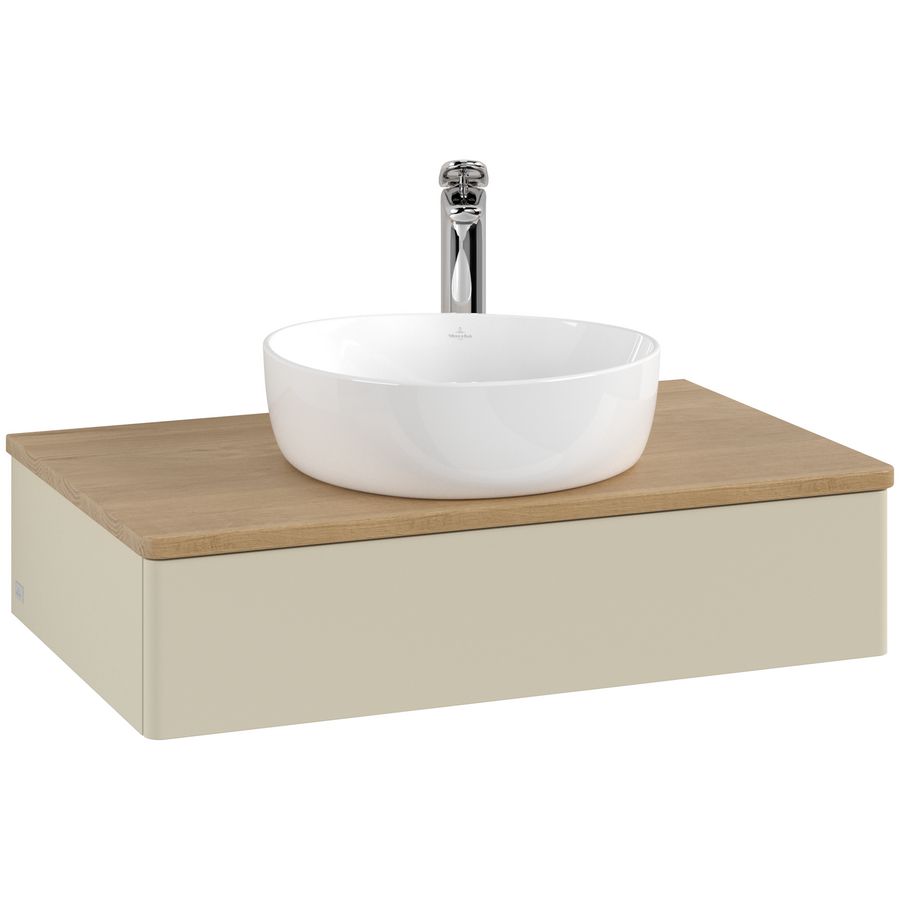 Wastafelonderkast Antao 800x190x500mm S.Grey Matt Lacquer K08051HJ