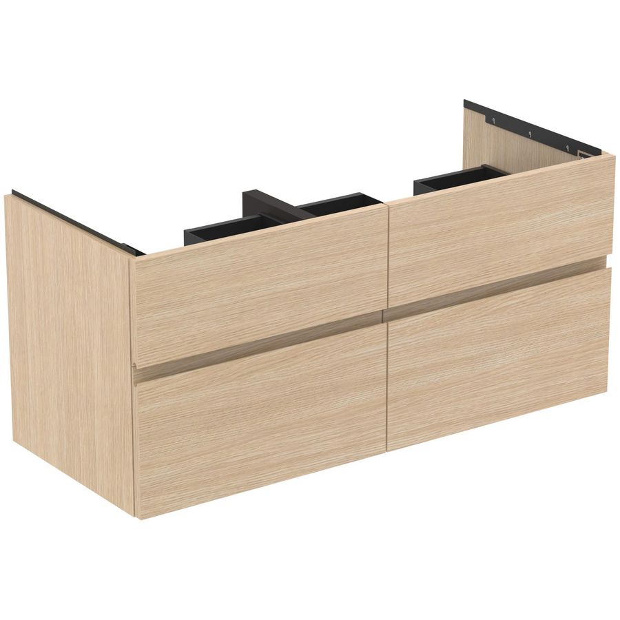 Wastafelmeubel 1200x505x550mm white oak 4 laden Finesse