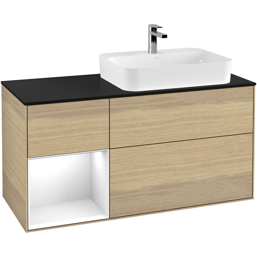 Wastafelonderkast Finion 1200x603x501mm Oak Veneer G392GFPC