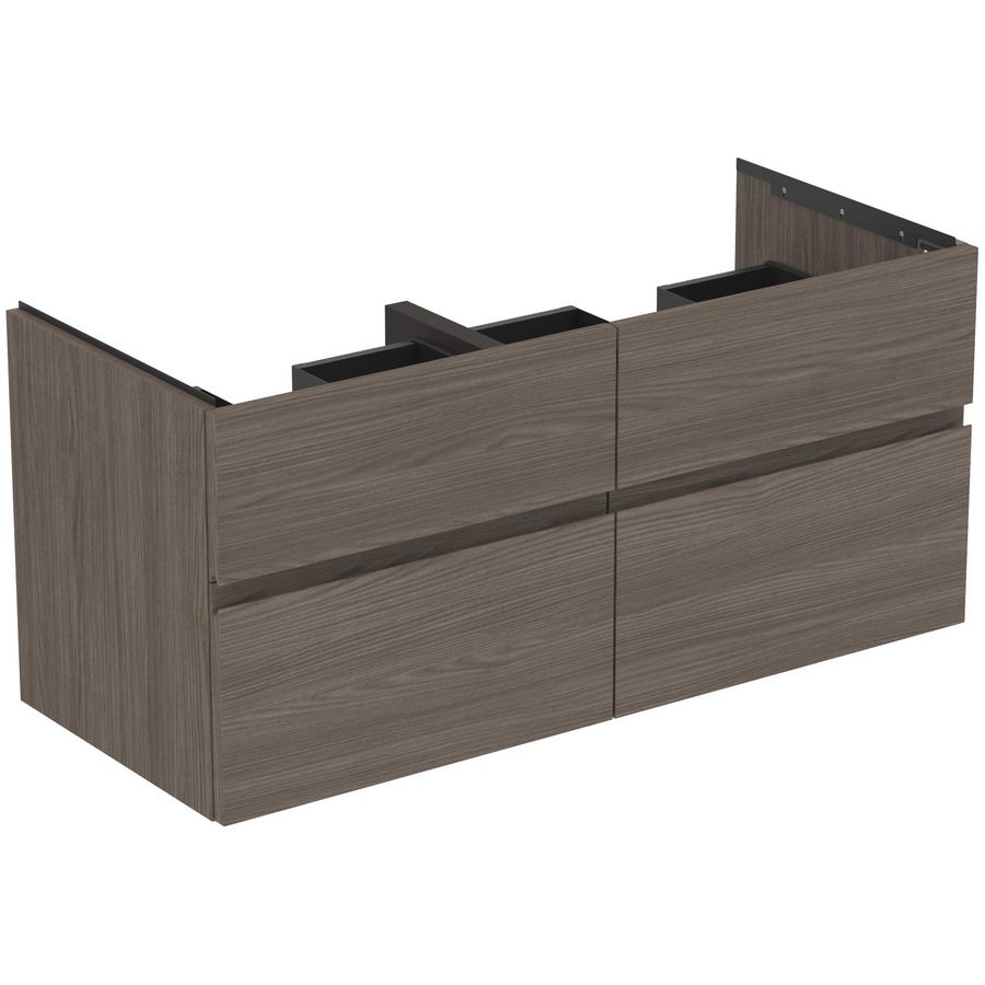 Wastafelmeubel 1200x505x550mm dark elm 4 laden Finesse