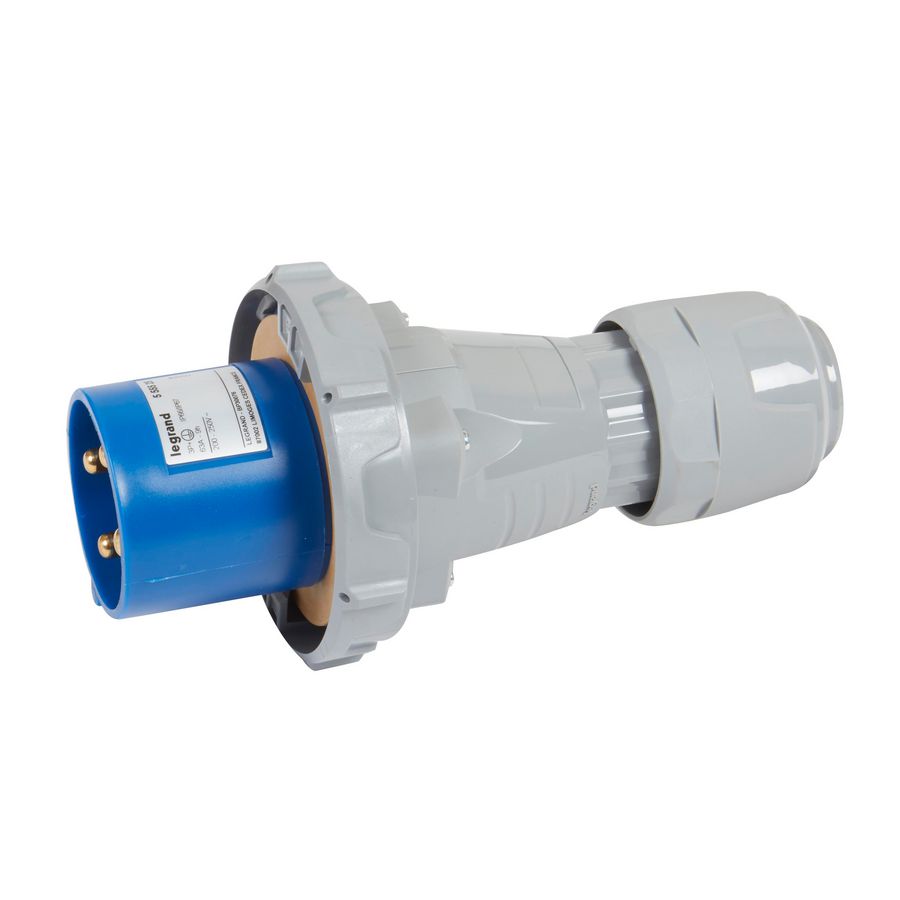 Stekker recht 230V 63A 3-polig + A IP67 P17 Tempra Pro