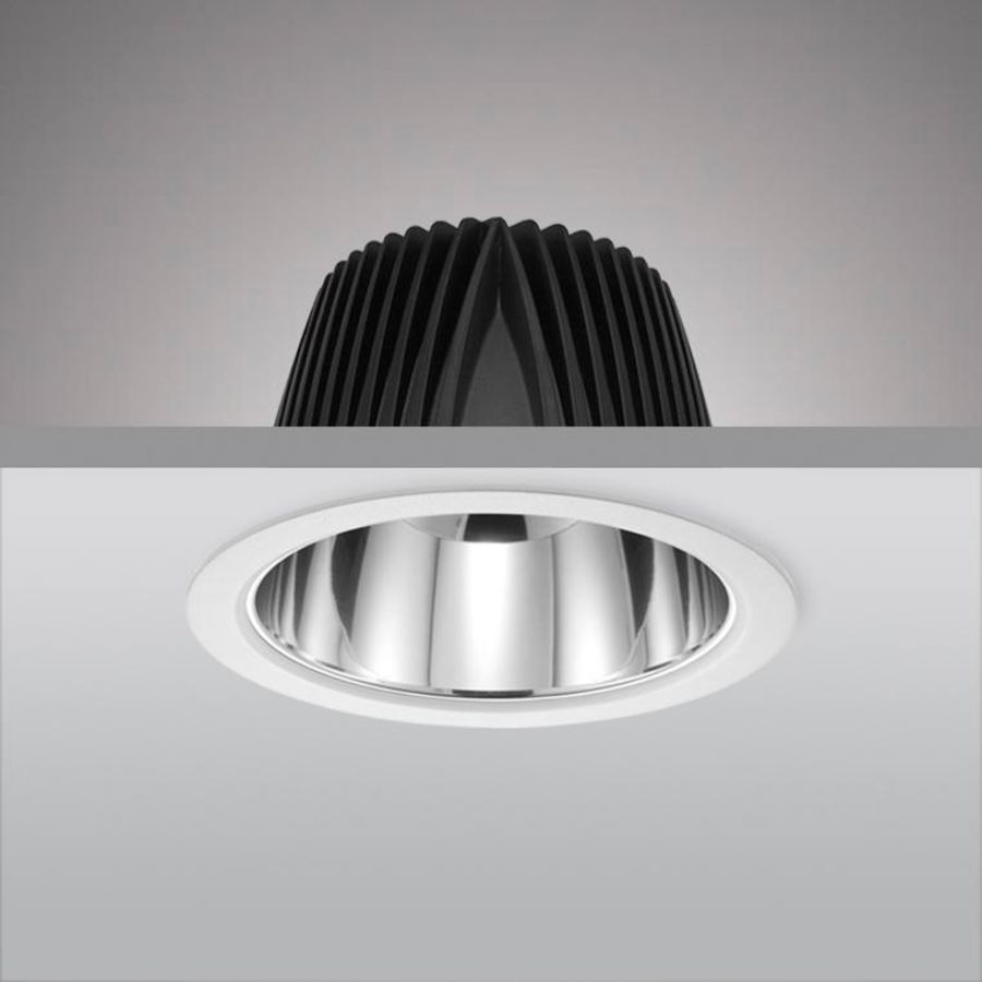 LED downlight 165mm 10W wit 3000K sparing 150mm 40002200