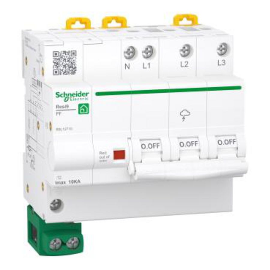 Overspanningsbeveiliging 3P+N 10kA Type 2 Resi9