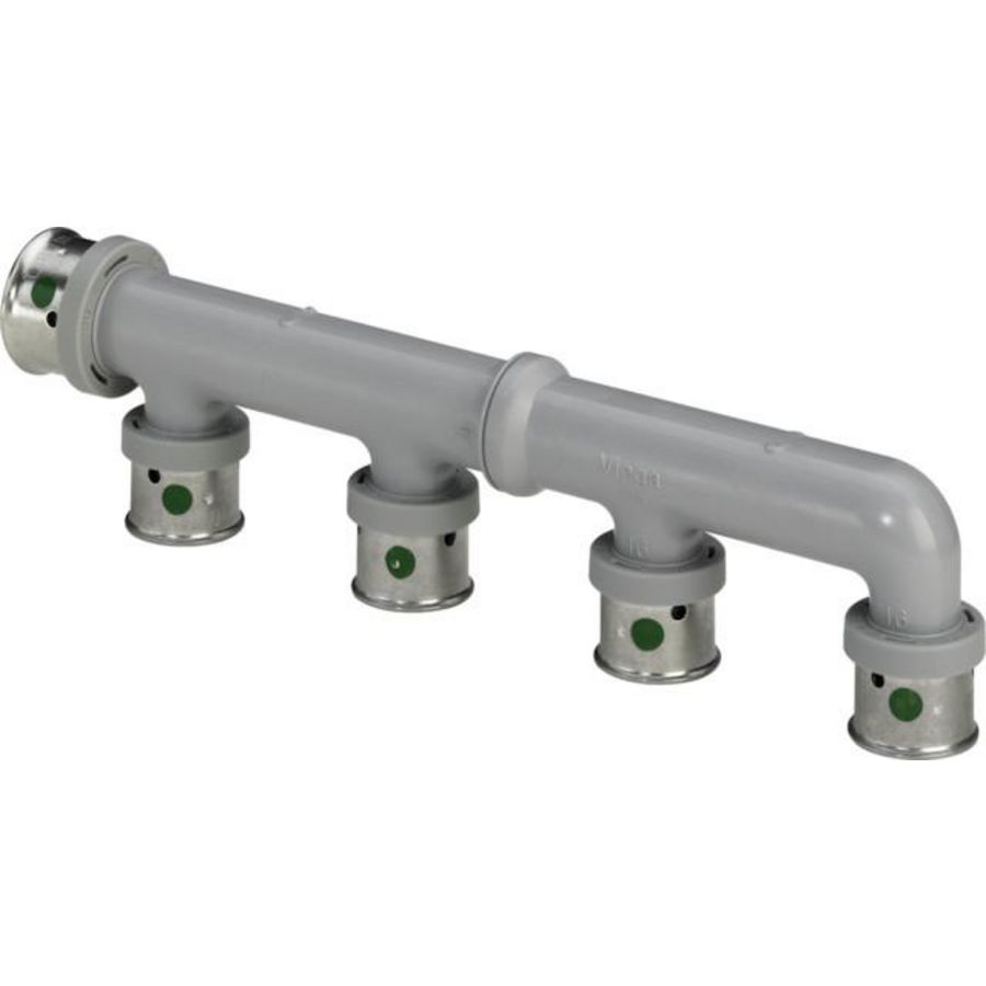 Groepsverdeler 20x16 2 kunststof/blank