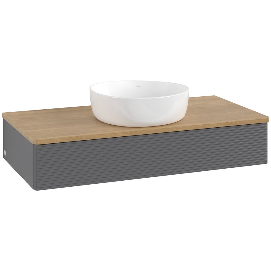 Wastafelonderkast Antao 1000x190x500mm Antr. Matt Lacquer L09111GK
