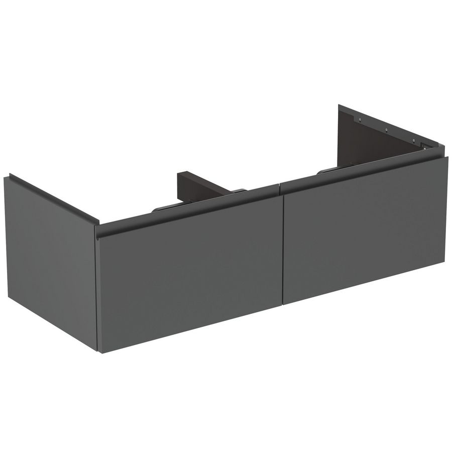 Wastafelmeubel 1200x505x370mm matt anthracite 2 laden Finesse