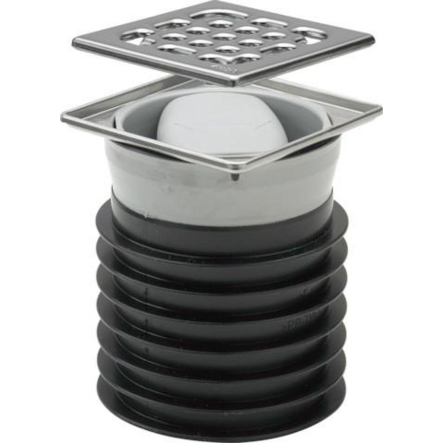 Insteekafvoer DN100 kunststof/grijs 49371-660345