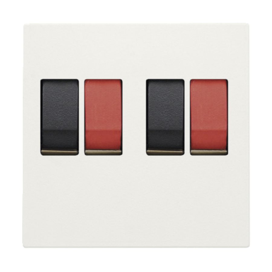 Afwerkingsset 2-voudige luidsprekeraansl. inbouw in