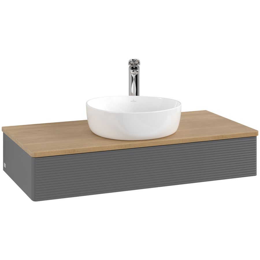 Wastafelonderkast Antao 1000x190x500mm Antr. Matt Lacquer L09151GK