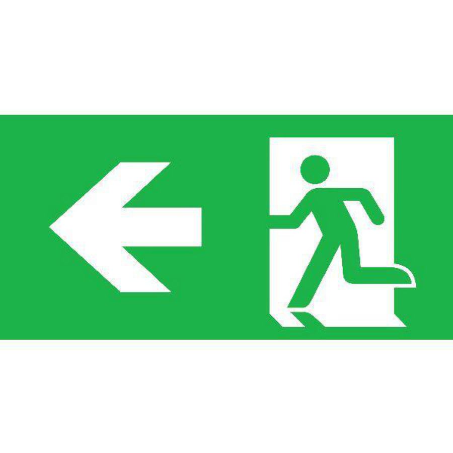 Pictogram noodverlichting inlegvel links n7010