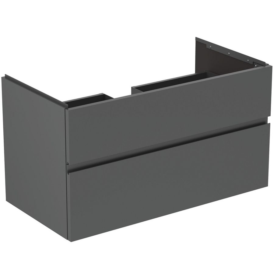 Wastafelmeubel 1000x505x550mm matt anthracite 2 laden Finesse E3397Y2