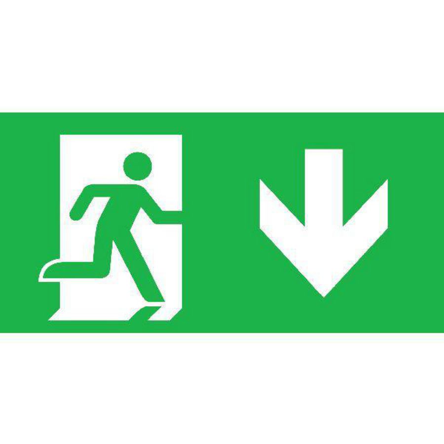 Pictogram noodverlichting inlegvel onder n7010