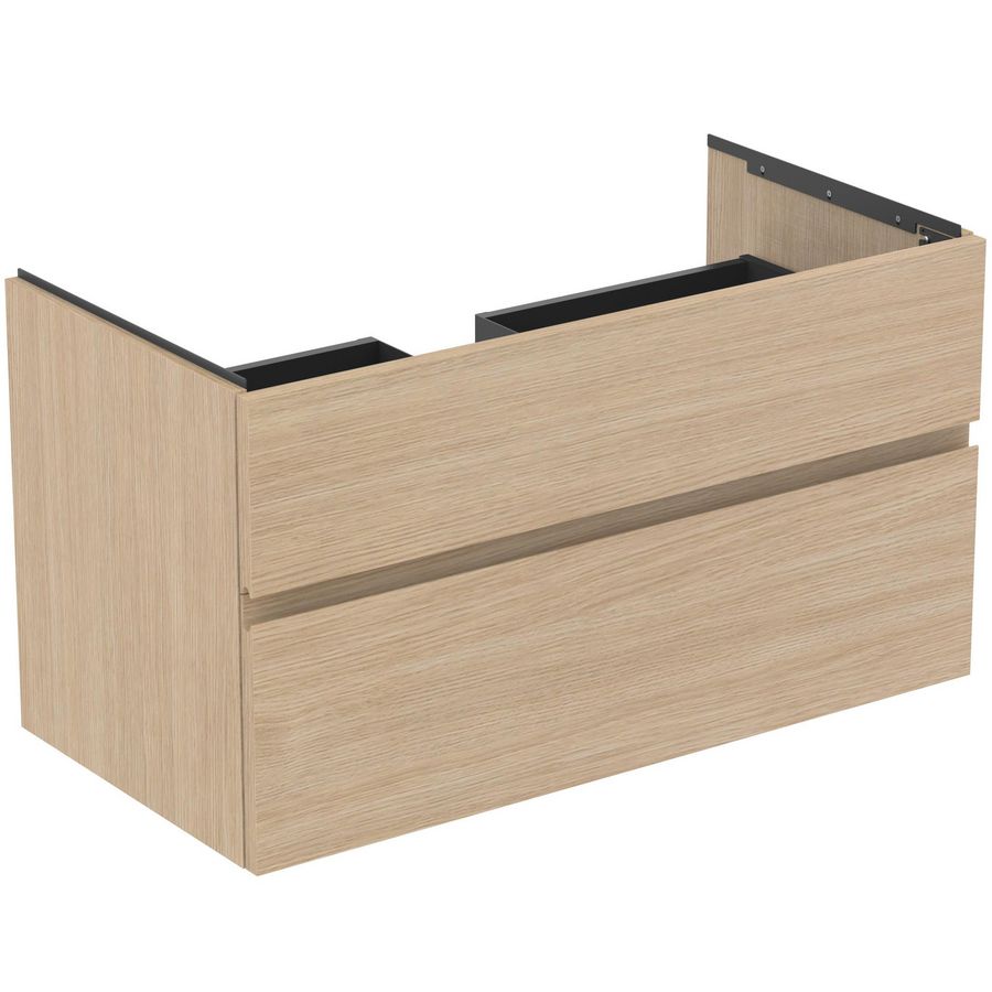 Wastafelmeubel 1000x505x550mm white oak 2 laden Finesse E3397US