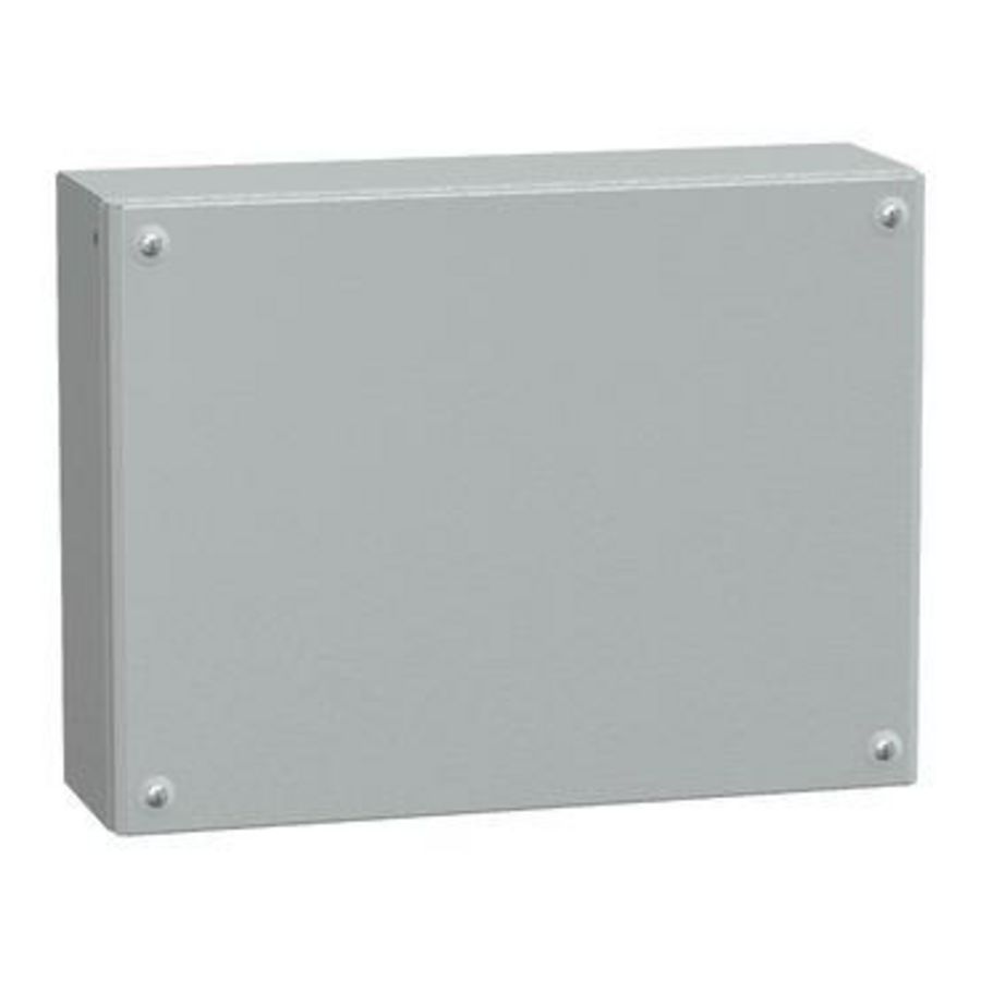 IndustriEle doos Volle deur 300x400x120mm IP66 IK10 Metaal -