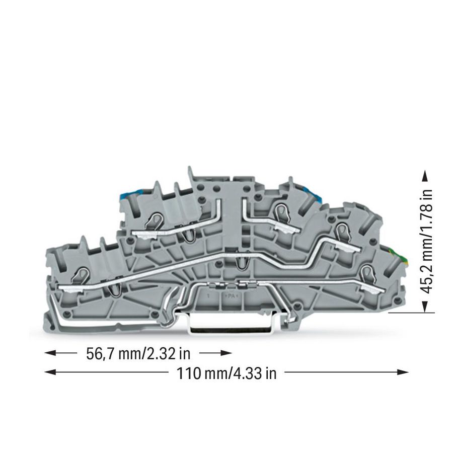 Etage installatieklem bedieningsopening 2,5mm² 6640 VVE=50