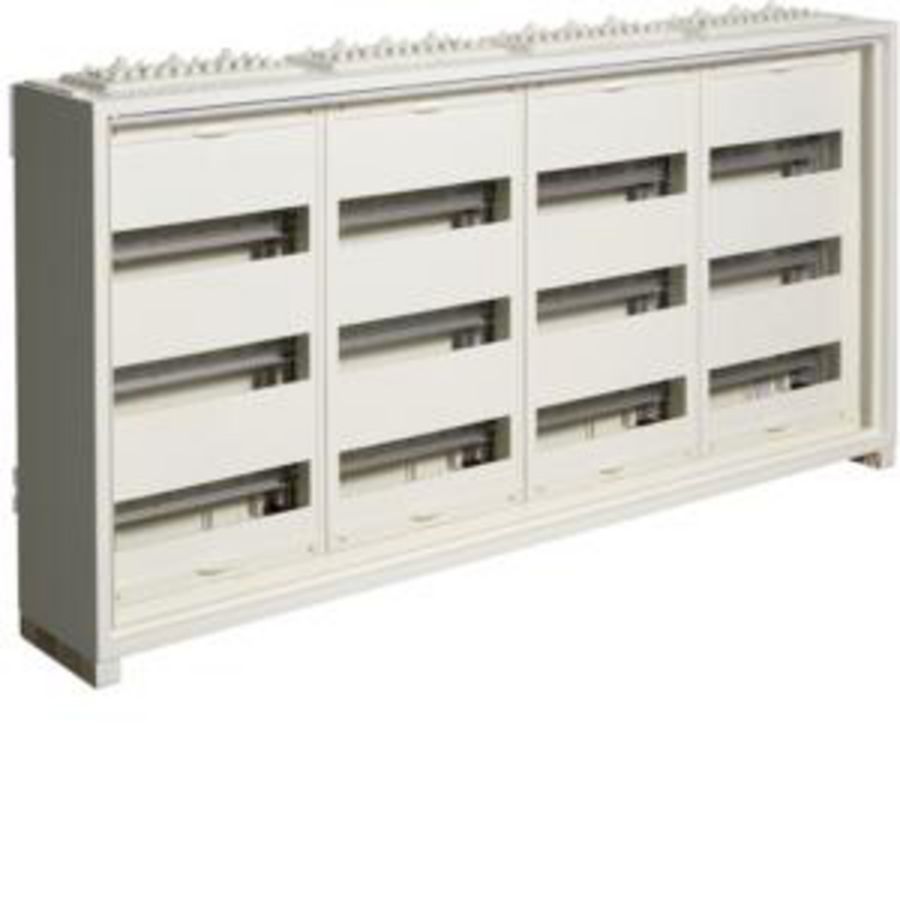Opbouwveldverdeler IP30 500x1050x161mm 144 mod. geisoleerd